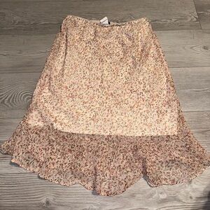 Vintage 90s Y2K STARCITY Floral Pink Women's Midi Skirt